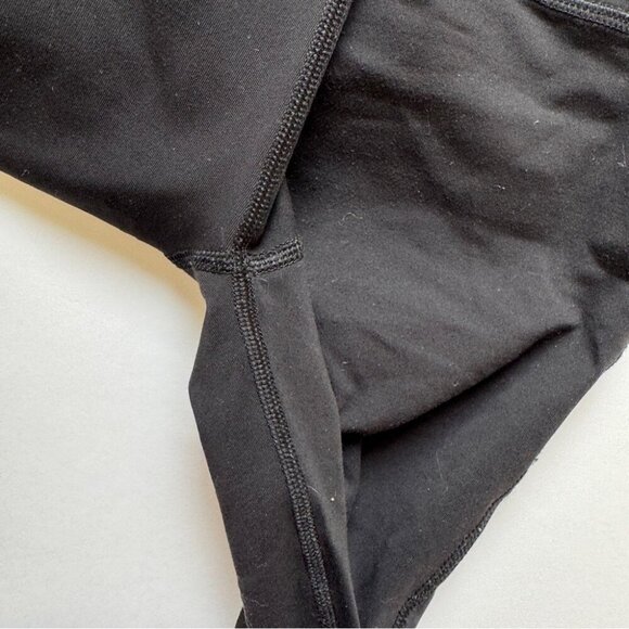 Ivivva Rhythmic Tights Pique Black Reflective Leggings Pants Full Length 10 - Picture 11 of 16